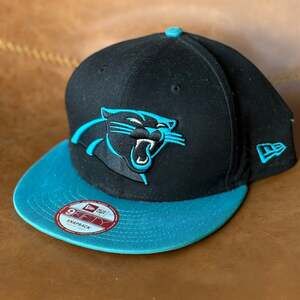 New Era Carolina Panthers NFL Black Blue 9FIFTY Snapback Cap